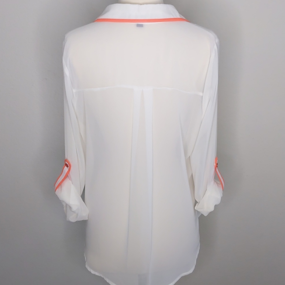 Mine Women's sheer blouse size Large - Picture 9 of 17
